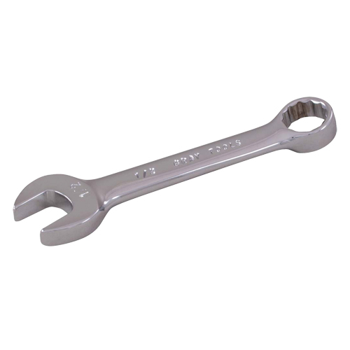 Stubby Combination Wrench, 12 Point, 1/4", Chrome Finish Northern Industrial Supply Inc.