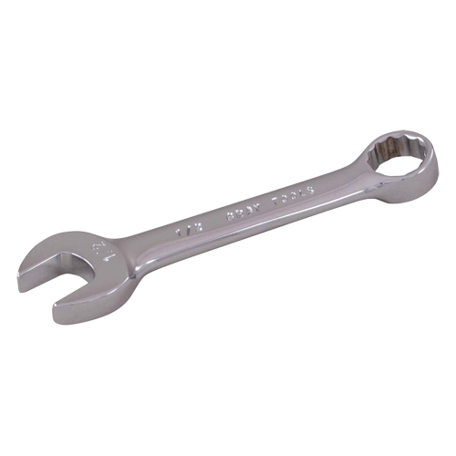 Stubby Combination Wrench, 12 Point, 6 mm, Chrome Finish Northern Industrial Supply Inc.