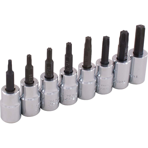 Socket Set, Torx&reg;, 3/8" Drive, 8 Pcs Northern Industrial Supply Inc.