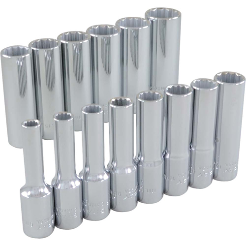 Jeu de douilles, 14 Mcx, Prise de 3/8", Profond Northern Industrial Supply Inc.