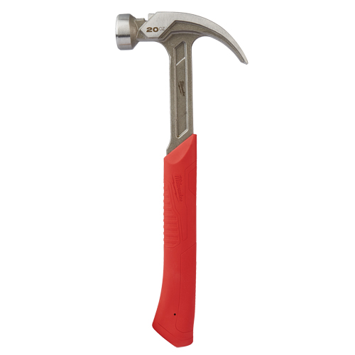 Curved Claw Smooth-Face Hammer, 20 oz., Solid Steel Handle, 14" L Northern Industrial Supply Inc.