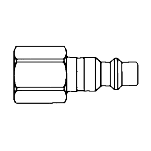 Raccords rapides - 1/2" industriel, &agrave; soupape/1 voie - Abouts, 3/8" Northern Industrial Supply Inc.