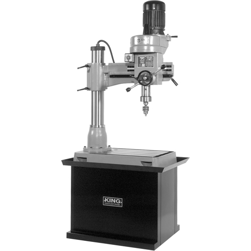 Radial Drilling Machine, 1/2" Chuck, 5 Speed(s), 21-5/8" W X 19-5/8" L, #3 Morse Northern Industrial Supply Inc.