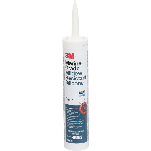 Produit d'&eacute;tanch&eacute;it&eacute; &agrave; base de silicone de calibre marin, 296 ml, Cartouche, Transparent Northern Industrial Supply Inc.