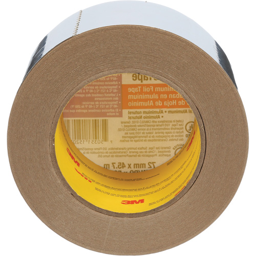Venture Tape Aluminum Foil Tape, 1.8 mils Thick, 72 mm (3") x 45.7 m (150') Northern Industrial Supply Inc.
