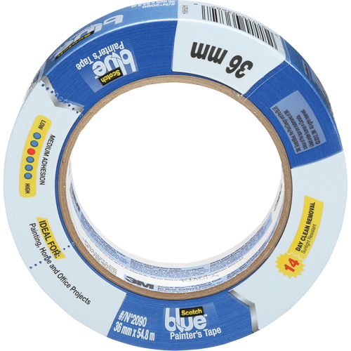 Ruban pour peintre ScotchBlue Original 2090, 36 mm (1-2/5") x 55 m (180'), Bleu Northern Industrial Supply Inc.