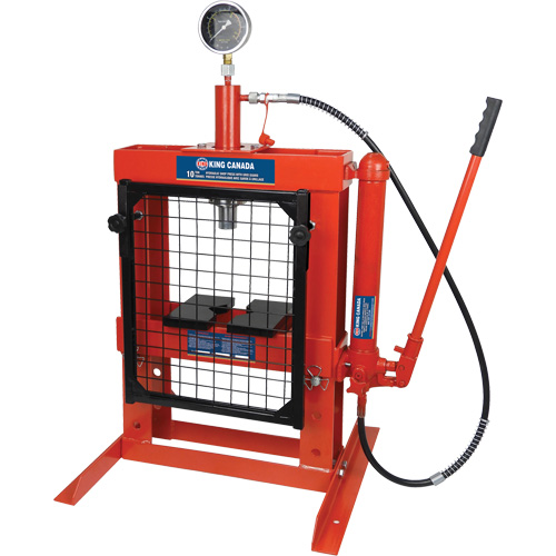 Hydraulic Shop Press with Grid Guard, 10 Tons Capacity Northern Industrial Supply Inc.