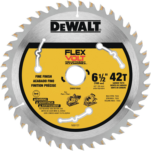 FlexVolt&reg; TrackSaw Blade, 6-1/2", 42 Teeth, Wood Use Northern Industrial Supply Inc.