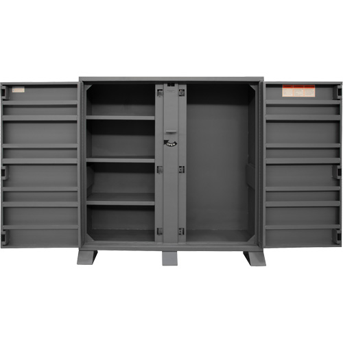 Armoire de rangement avec tablettes pour le chantier, Acier, 47,5 pi³, Gris Northern Industrial Supply Inc.