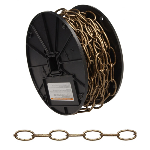 Decorator Chain, Carbon Steel, #10 x 60' (18.3 m) L, 35 lbs. (0.0175 tons) Load Capacity Northern Industrial Supply Inc.