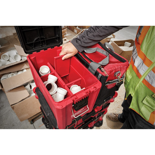 Packout Compact Tool Box, 10" x 16-1/5" x 13", Black/Red Northern Industrial Supply Inc.