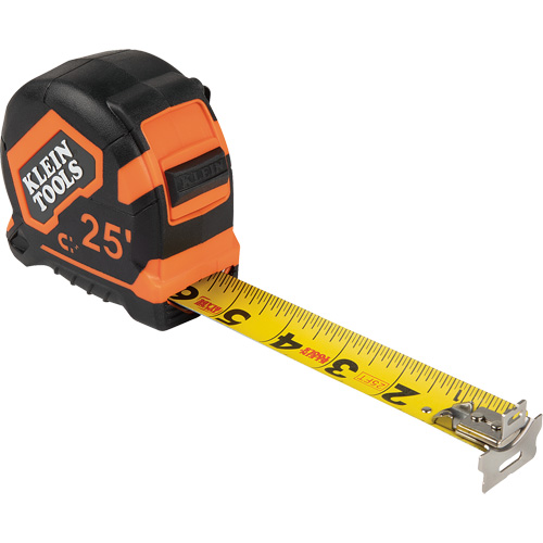 Magnetic Double-Hook Tape Measure, 25', Imperial Graduations Northern Industrial Supply Inc.