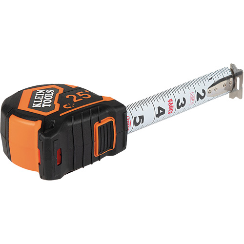 Magnetic Double-Hook Tape Measure, 25', Imperial Graduations Northern Industrial Supply Inc.