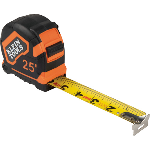 Ruban &agrave; mesurer avec agrafe de ceinture, 25', Marques de goujon 1/16" Northern Industrial Supply Inc.