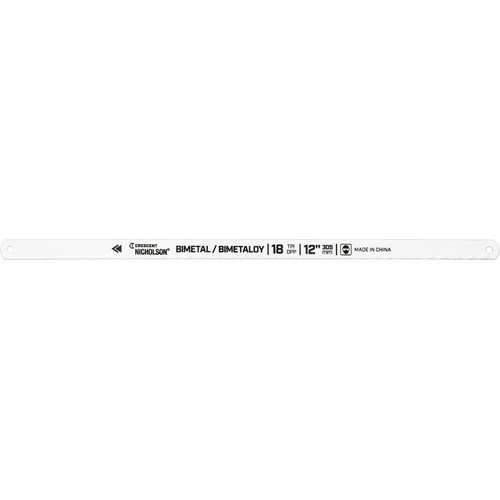 Bi-Metaloy&reg; Hacksaw Blades, Bi-Metal, 12" L, 18 TPI Northern Industrial Supply Inc.
