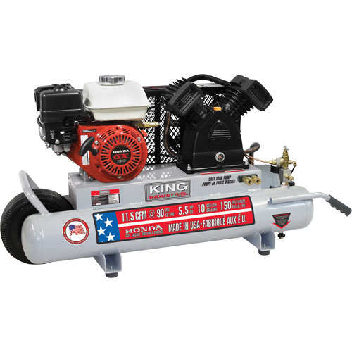 Compresseur d'air sur brouette, Essence, 10 gal. (12 gal. US), 150 PSI Northern Industrial Supply Inc.