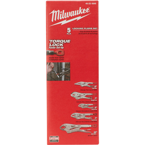 Torque Lock Locking Pliers Kit, 5 Pieces Northern Industrial Supply Inc.