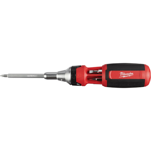 Tournevis &agrave; rochet 9 en 1 avec embouts multiples &agrave; carr&eacute; conducteur, 9-1/10" lo, Prise Coussin&eacute;e Northern Industrial Supply Inc.