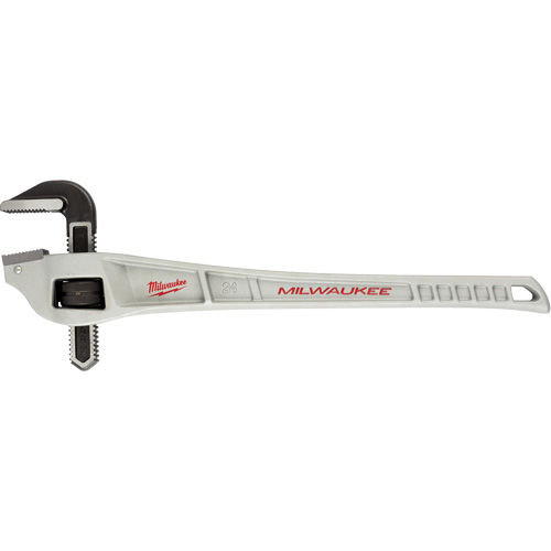 Cl&eacute; &agrave; tuyau coud&eacute;e en aluminium, Cap des m&acirc;choires 3", Longueur 24", Fini Rev&ecirc;tement en poudre, Prise Ergonomique Northern Industrial Supply Inc.