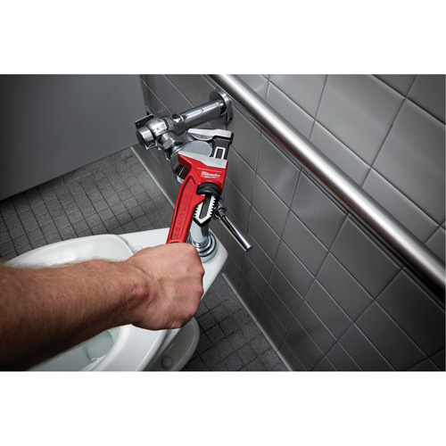 Cl&eacute; &agrave; tuyau &agrave; m&acirc;choires lisses, Cap des m&acirc;choires 2-5/8", Longueur 12", Fini Rev&ecirc;tement en poudre, Prise Ergonomique Northern Industrial Supply Inc.