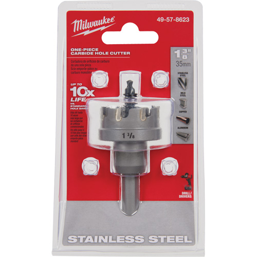 Scies-cloches au carbure monobloc, 1-3/8", Profondeur de la coupe de 3/16" Northern Industrial Supply Inc.
