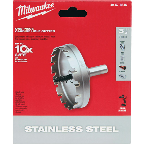 Scies-cloches au carbure monobloc, 3-1/2", Profondeur de la coupe de 3/16" Northern Industrial Supply Inc.