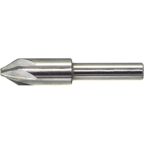 DRILLCO Chatterless Countersink, 1/2", High Speed Steel, 60° Angle, 6 Flutes Northern Industrial Supply Inc.