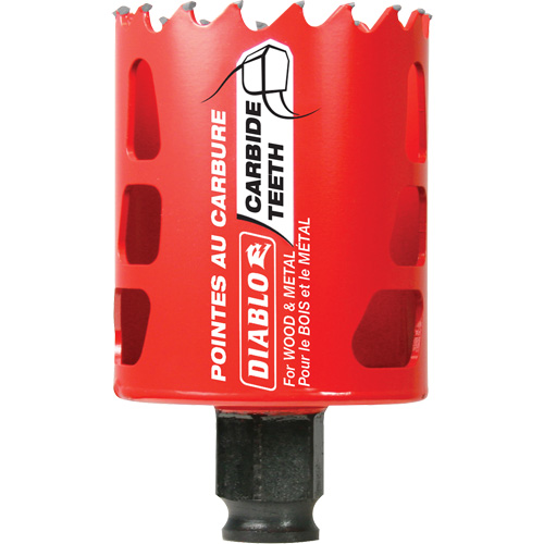 Wood & Metal Hole Saw, 2", 2-3/8" Depth of Cut, Carbide Northern Industrial Supply Inc.