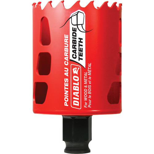 Wood & Metal Hole Saw, 2-1/4", 2-3/8" Depth of Cut, Carbide Northern Industrial Supply Inc.