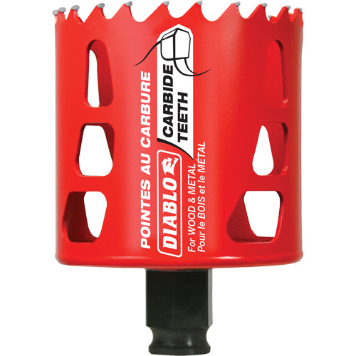 Wood & Metal Hole Saw, 2-5/8", 2-3/8" Depth of Cut, Carbide Northern Industrial Supply Inc.
