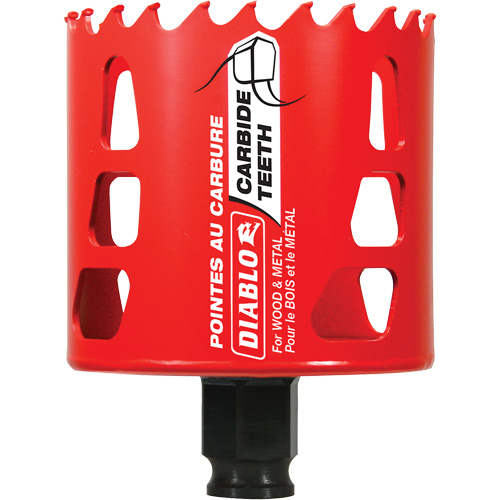 Wood & Metal Hole Saw, 2-3/4", 2-3/8" Depth of Cut, Carbide Northern Industrial Supply Inc.