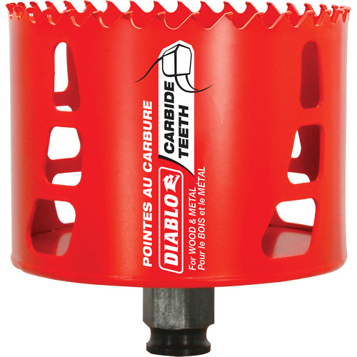 Wood & Metal Hole Saw, 3-1/2", 2-3/8" Depth of Cut, Carbide Northern Industrial Supply Inc.