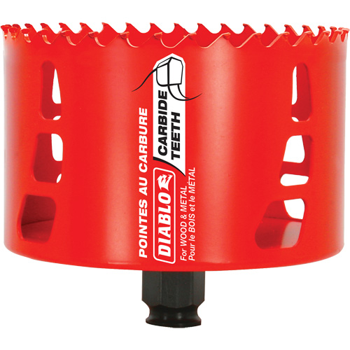 Wood & Metal Hole Saw, 4-1/8", 2-3/8" Depth of Cut, Carbide Northern Industrial Supply Inc.