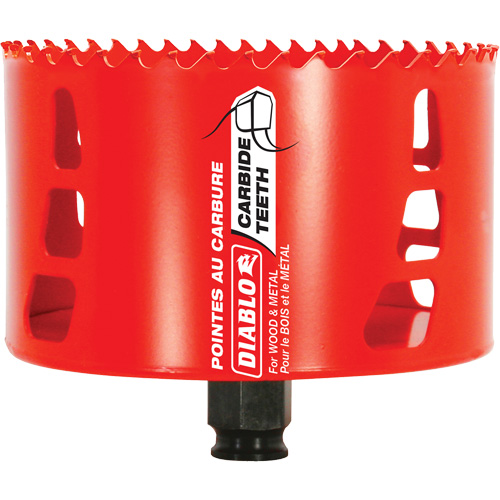 Wood & Metal Hole Saw, 4-1/4", 2-3/8" Depth of Cut, Carbide Northern Industrial Supply Inc.