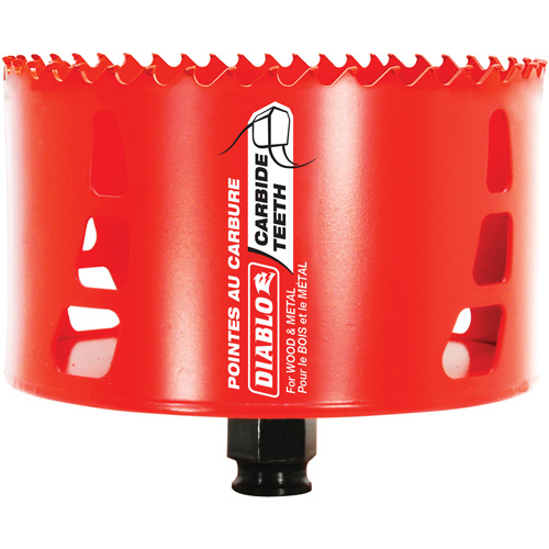 Wood & Metal Hole Saw, 4-1/2", 2-3/8" Depth of Cut, Carbide Northern Industrial Supply Inc.