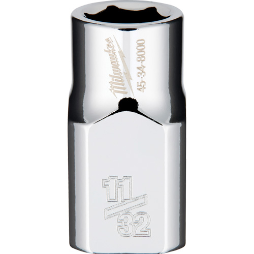 SAE Socket with Four Flat Sides, 11/32", 3/8" Drive, 6 Points Northern Industrial Supply Inc.