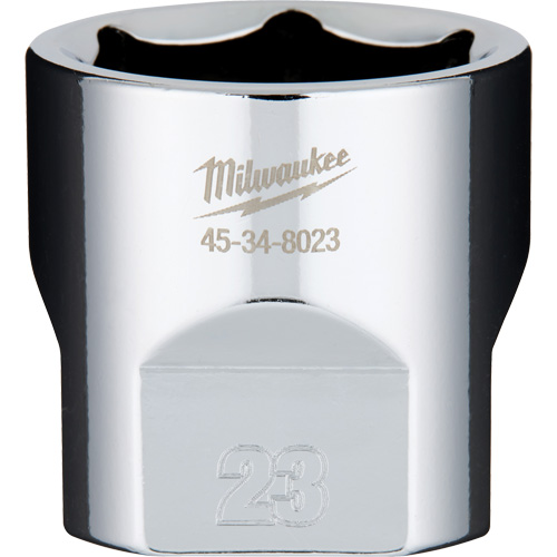 Metric Socket with Four Flat Sides, 23 mm, 3/8" Drive, 6 Points Northern Industrial Supply Inc.