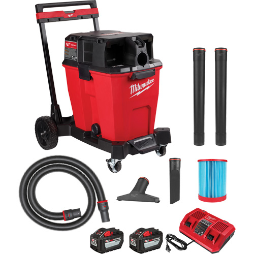 Aspirateur sec/humide sans fil &agrave; bloc-pile double M18 Fuel, 18 V, Capacit&eacute; 12 gal. Northern Industrial Supply Inc.