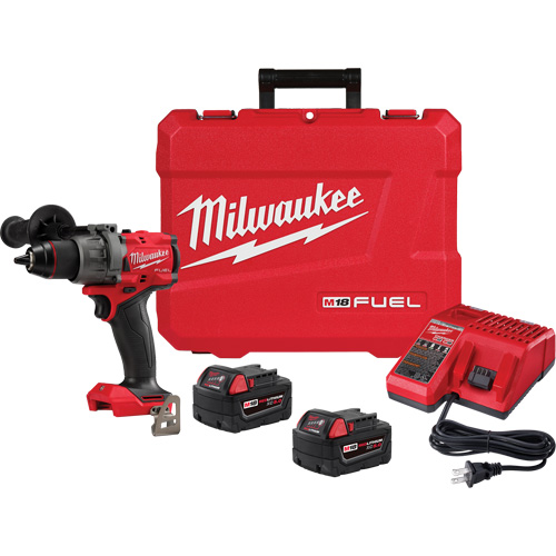 M18 Fuel Drill/Driver Kit, Lithium-Ion, 18 V, 1/2" Chuck, 1400 in-lbs Torque Northern Industrial Supply Inc.