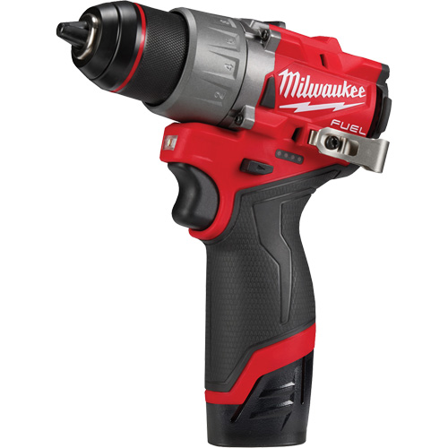 M12 Fuel Drill/Driver Kit, Lithium-Ion, 12 V, 1/2" Chuck, 400 in-lbs Torque Northern Industrial Supply Inc.