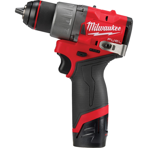 M12 Fuel Drill/Driver Kit, Lithium-Ion, 12 V, 1/2" Chuck, 400 in-lbs Torque Northern Industrial Supply Inc.