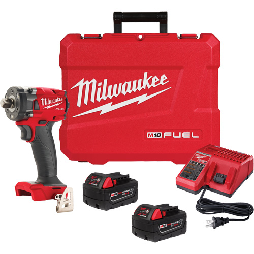 M18 Fuel Compact Impact Wrench with Pin Detent Kit, 18 V, 1/2" Socket Northern Industrial Supply Inc.