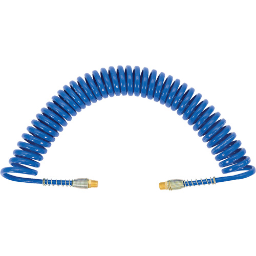 APUB-1425 Tuyau d'air en serpentin avec raccords pivotants et ressort de protection, Air, 1/4" DI x 25' lo, Polyur&eacute;thane Northern Industrial Supply Inc.