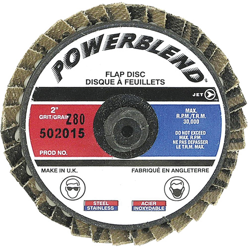 PowerBlend Roll-On Flap Disc, 2" x Type R, Z80 Grit Northern Industrial Supply Inc.