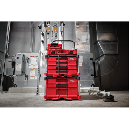 Boîte &agrave; outils avec 4 tiroirs PackOut, 16-3/10" x 22-1/5" x 14-3/10", Rouge Northern Industrial Supply Inc.