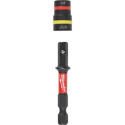 Tourne-&eacute;crous 2-en-1 Shockwave Impact Duty Quik-Clear, 5/16"/1/4" prise, 2-1/4" lo, Magn&eacute;tique Northern Industrial Supply Inc.