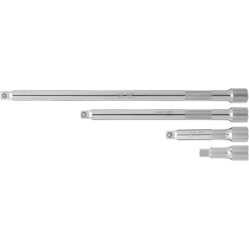 Drive Extension Set, 1/2" Drive, Chrome Finish, 4 Pcs Northern Industrial Supply Inc.