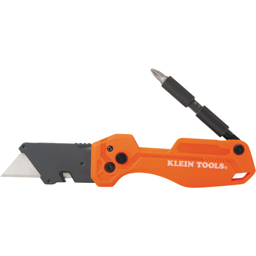 Folding Utility Knife With Driver, 1" Blade, Steel Blade, Plastic Handle Northern Industrial Supply Inc.