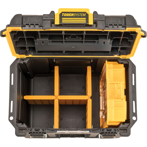 Boîte &agrave; outils compacte et profonde ToughSystem 2.0, 10" x 15-7/20" x 13-4/5", Noir/Jaune Northern Industrial Supply Inc.