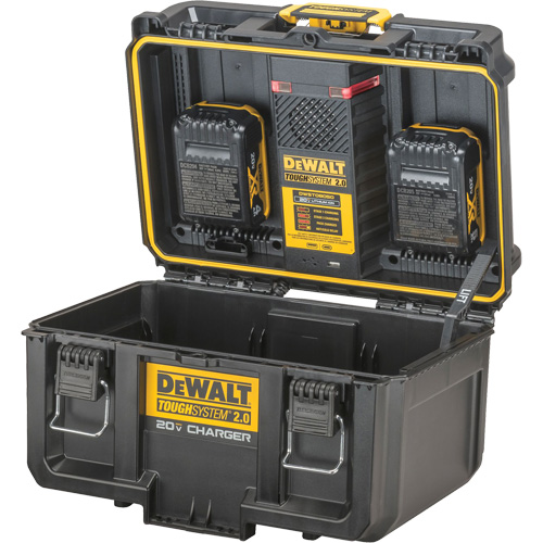 Chargeur 20V &agrave; deux ports ToughSystem 2.0, 14" x 15" x 9", Noir/Jaune Northern Industrial Supply Inc.
